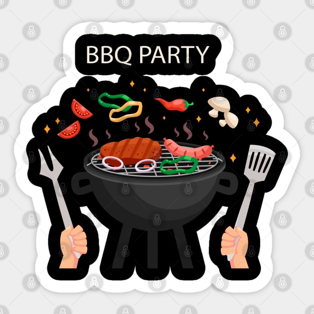 BBQ Sticker by Mako Design 